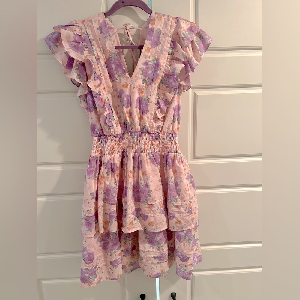 Pinch~ Wafa floral print mini dress